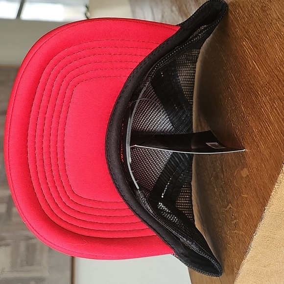 Ralph Lauren Red and Black Racing Trucker Hat - Picture 3 of 4